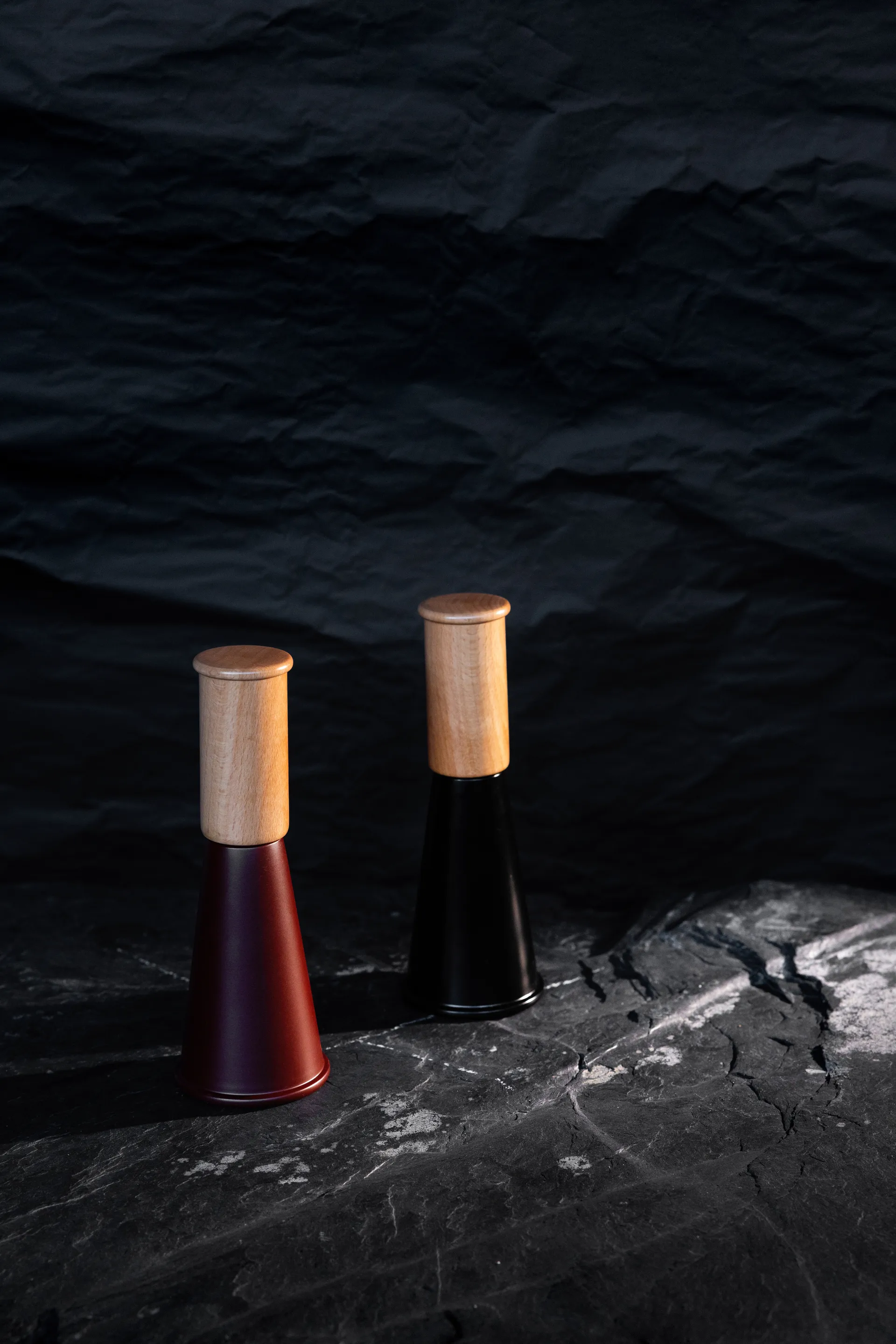 Gurken Salz- und Pfeffermühle mittel 20,5 cm, Schwarz-braun Sagaform