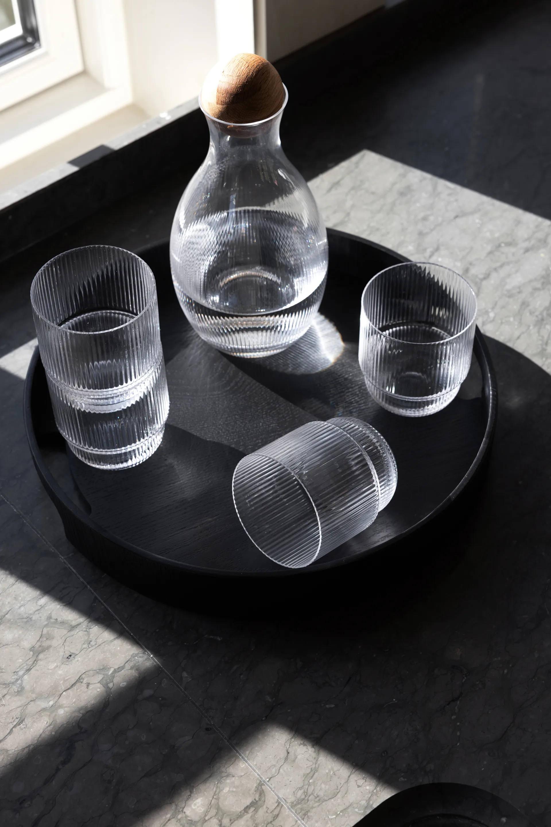 Hanna runde Tablett Ø35 cm, Schwarz Sagaform