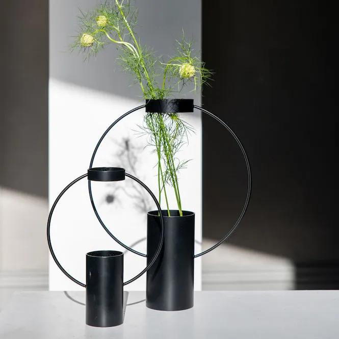 Moon Vase 30cm, Schwarz Sagaform