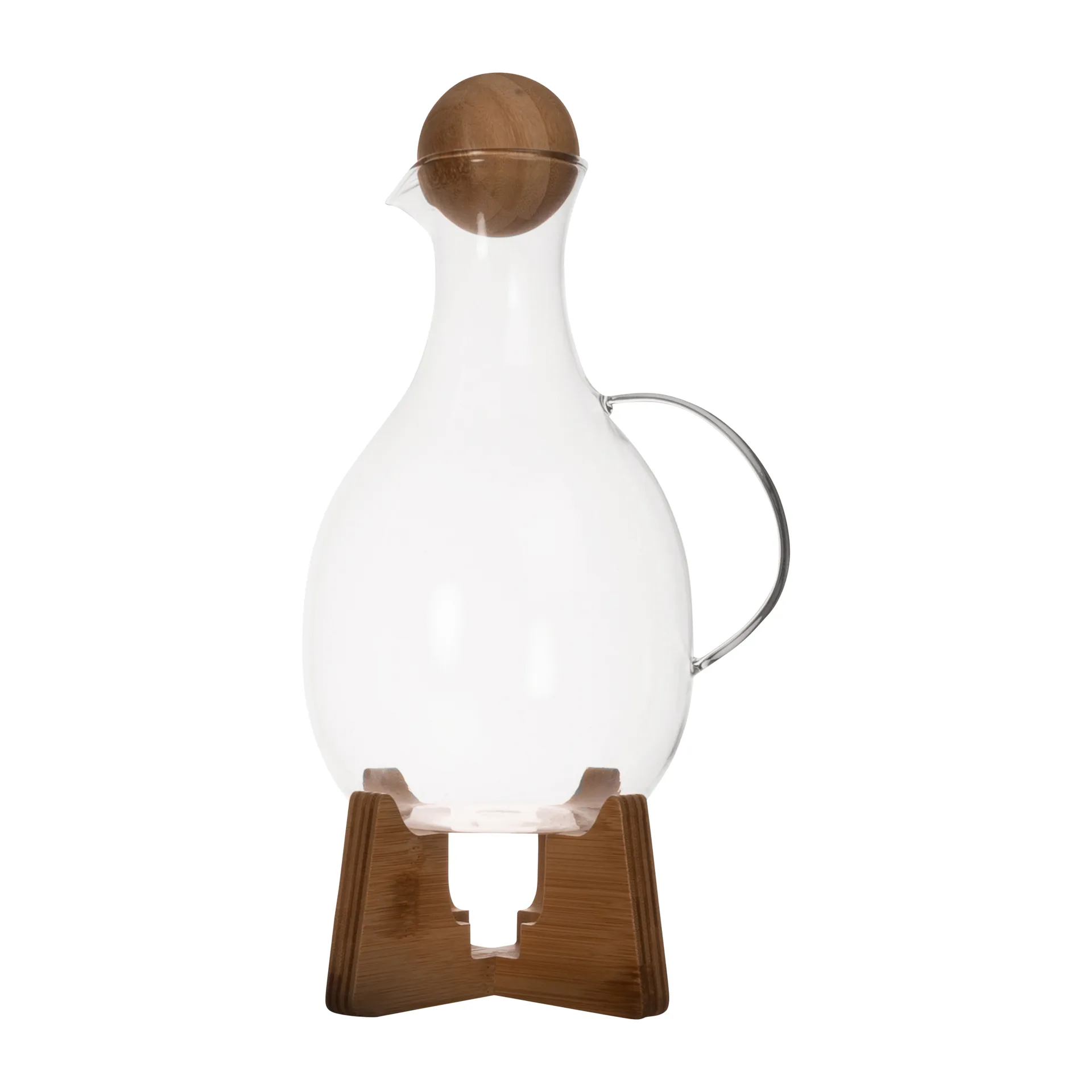 Nature Glöggkanne mit Wärmer 1,8 l, Klar-braun Sagaform