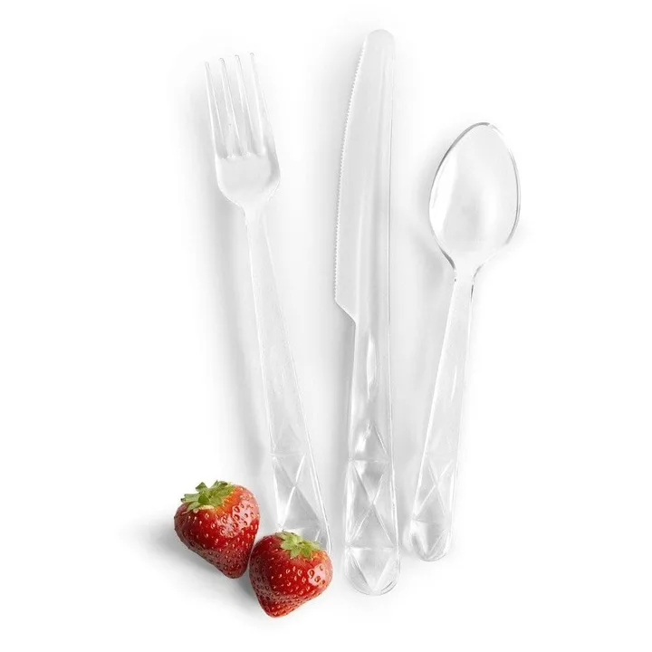 Picknick Juni Besteckset 12 Teile - Transparent - Sagaform