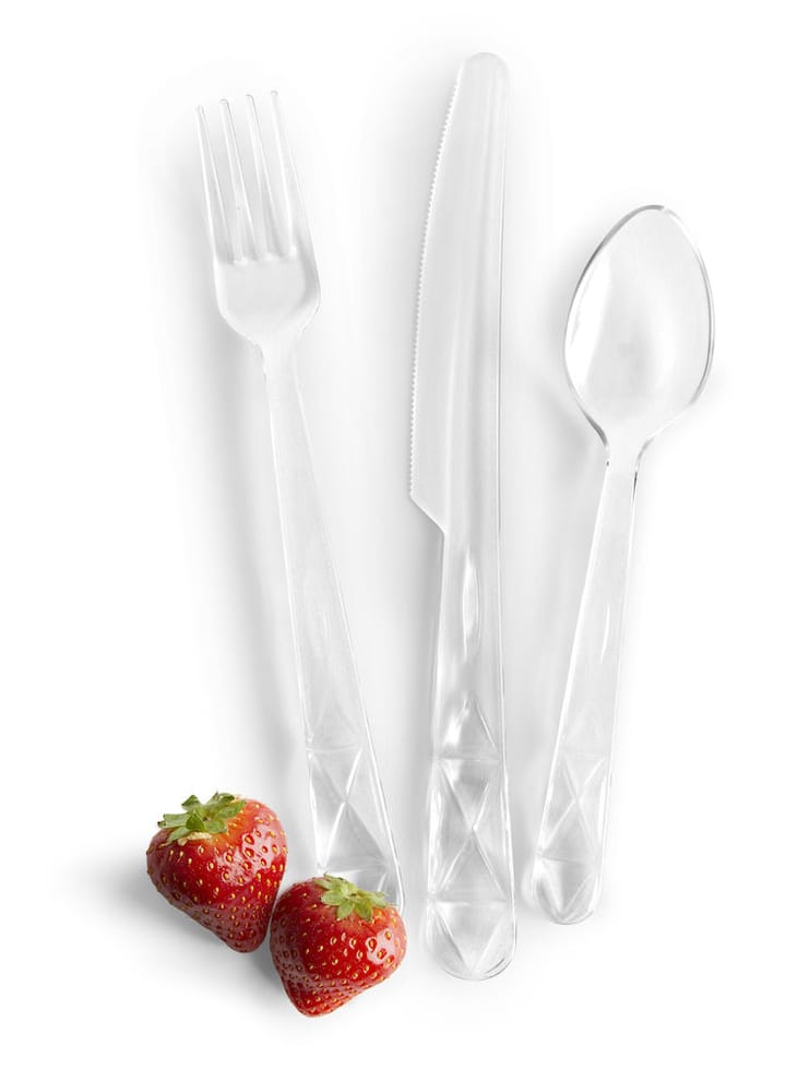 Picknick Juni Besteckset 12 Teile - Transparent - Sagaform