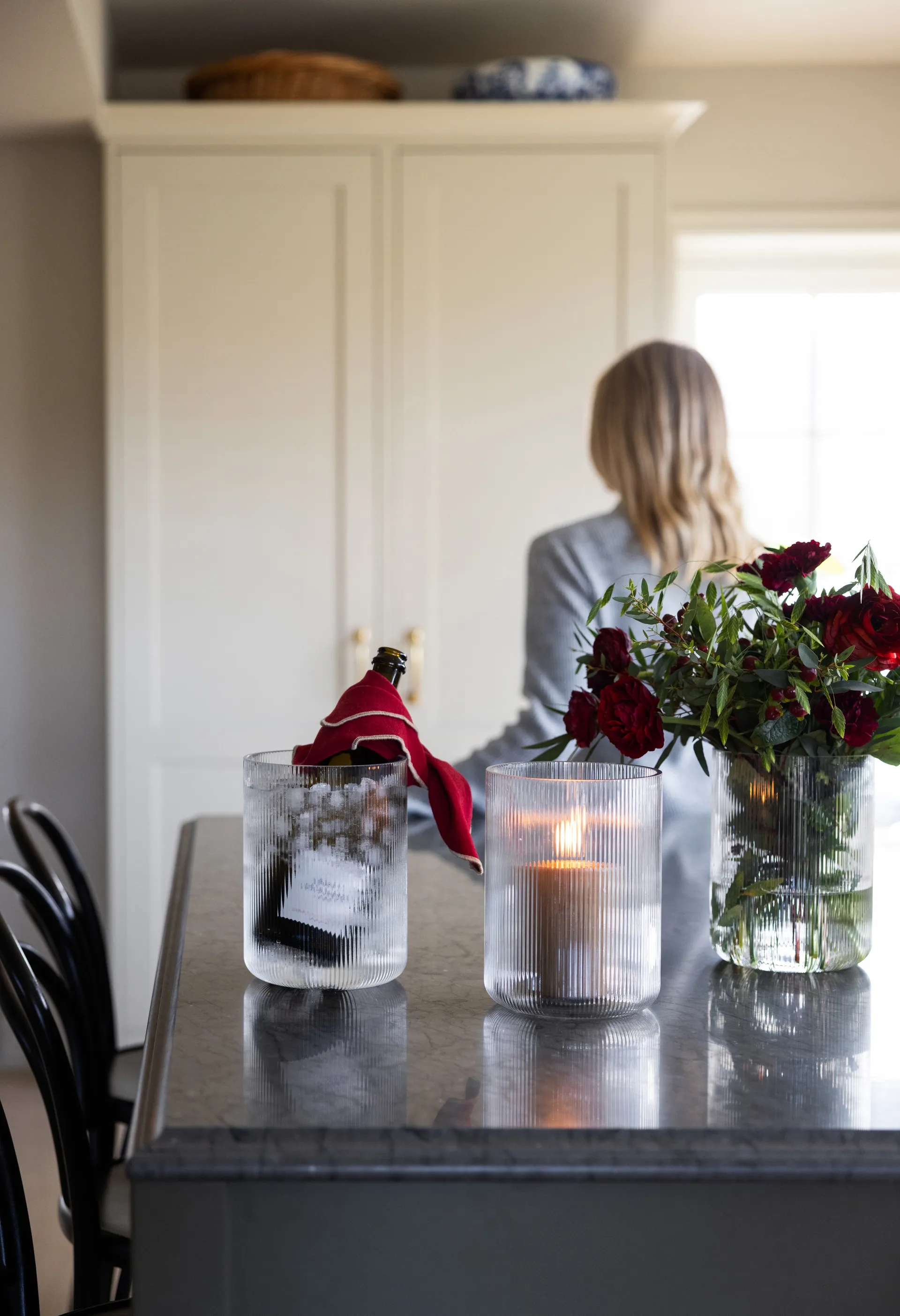 Sagaform Blanka Vase/Weinkühler Ø15x20 cm, Klar Sagaform