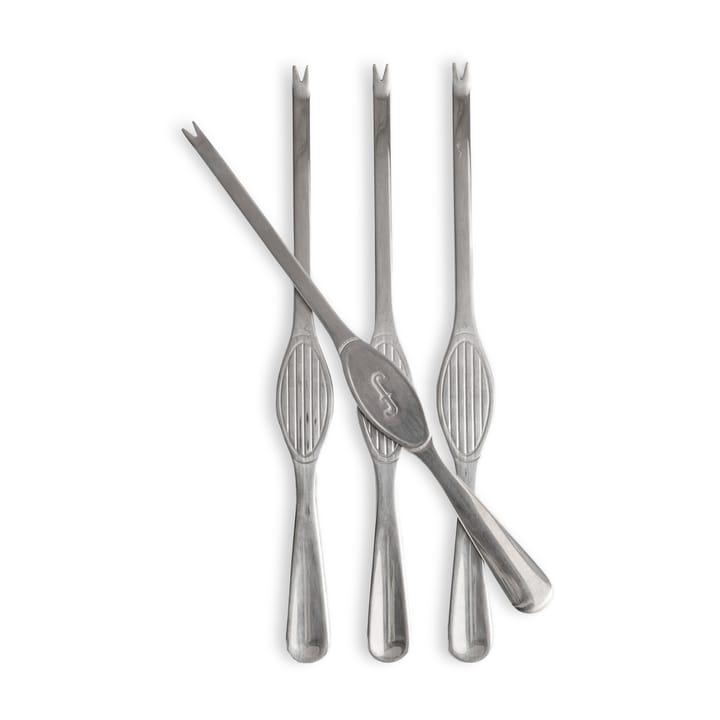 Sivan Meeresfrüchtebesteck 4er Pack, Silver Sagaform