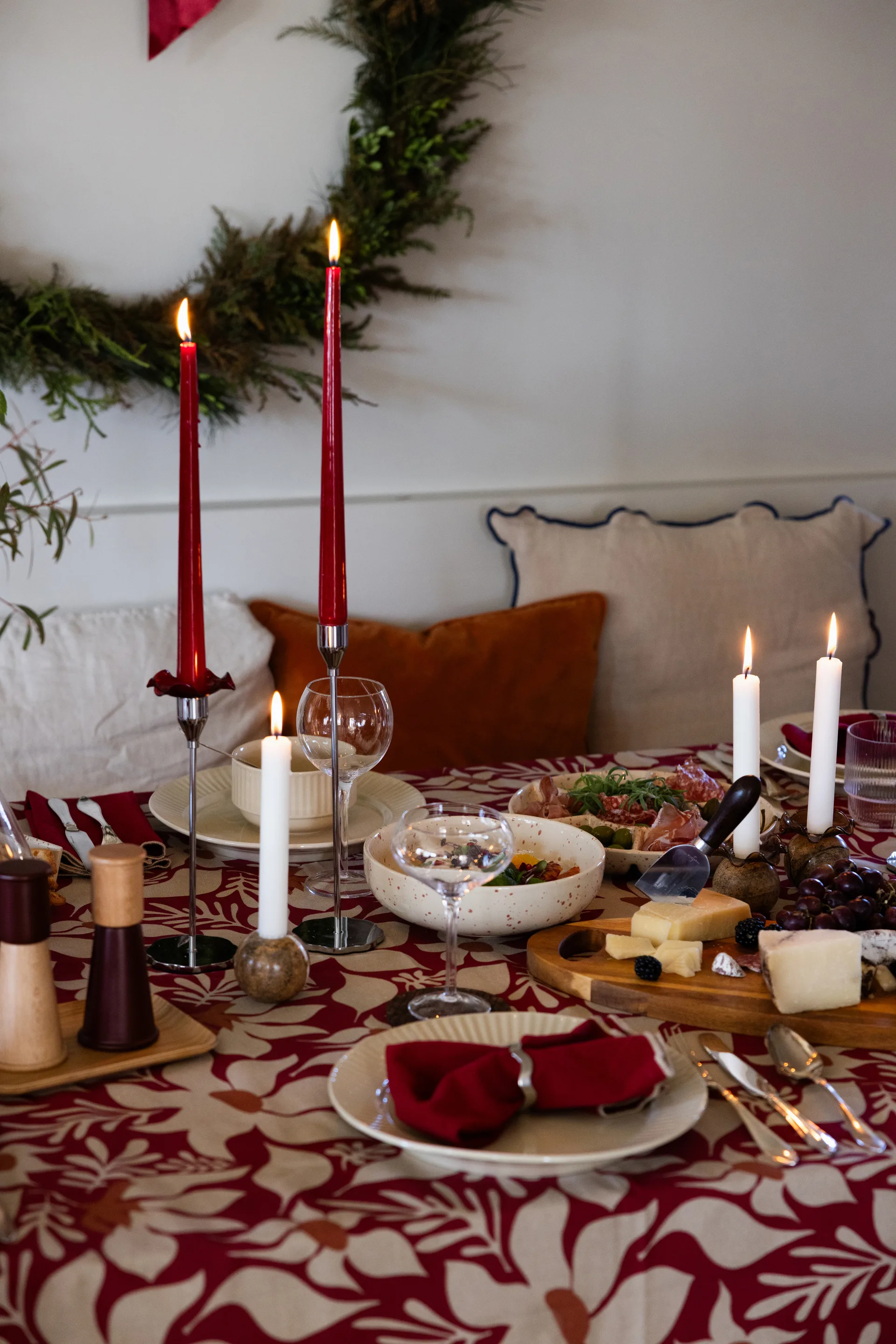 Stein Kerzenhalter Ø6 cm, Brauner Waldmarmor Sagaform