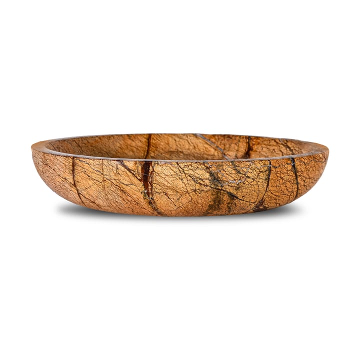 Stein Schüssel groß Ø28 cm - Brauner Waldmarmor - Sagaform