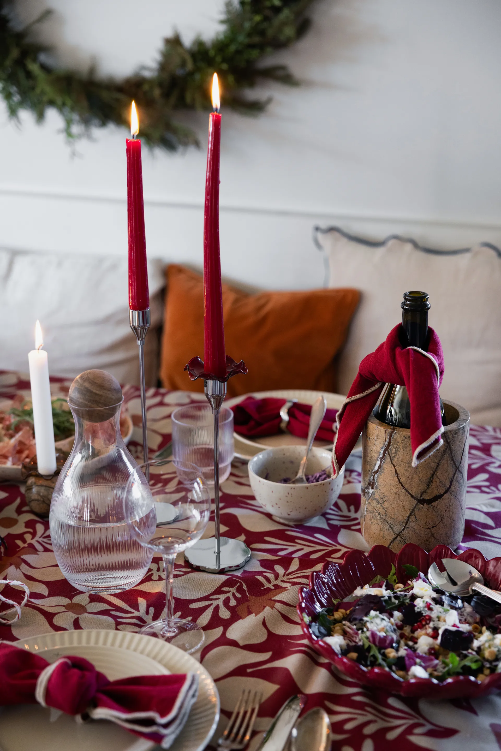 Sten Weinkühler Ø12,5cm, Brauner Waldmarmor Sagaform