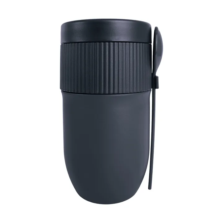 Ted Thermos-Joghurtbecher mit Löffel - Blau Pantone 2379C, 32 cl - Sagaform