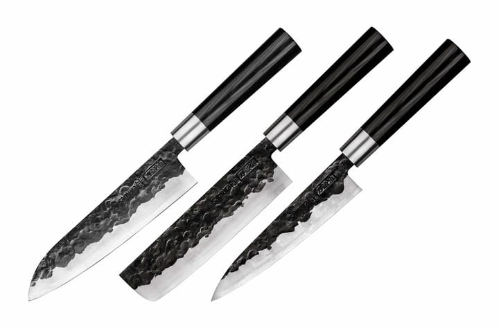 Blacksmithset 3er-Pack, Schwarz Samura