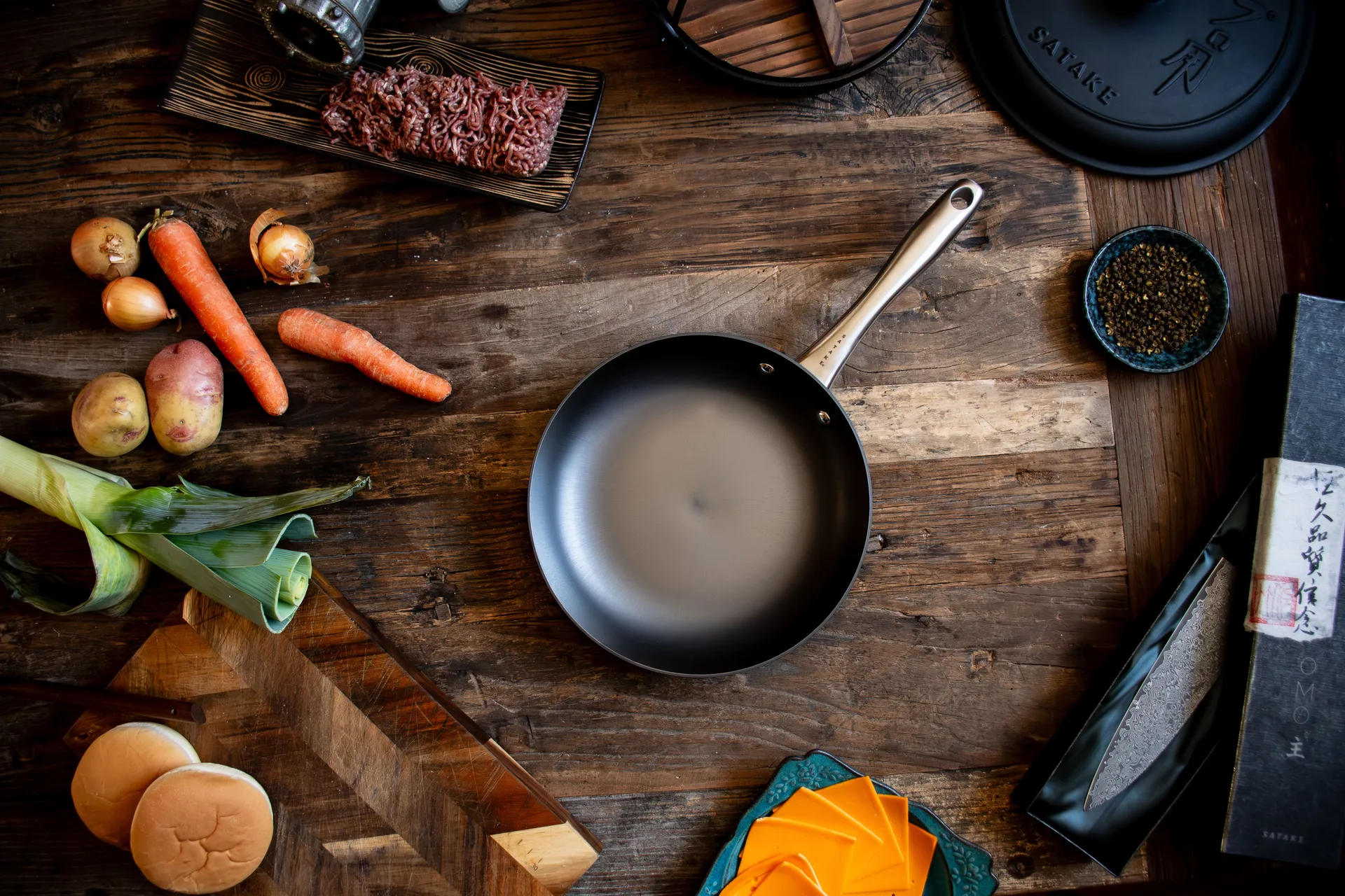 Satake Bratpfanne Nitrierung, 24 cm Satake