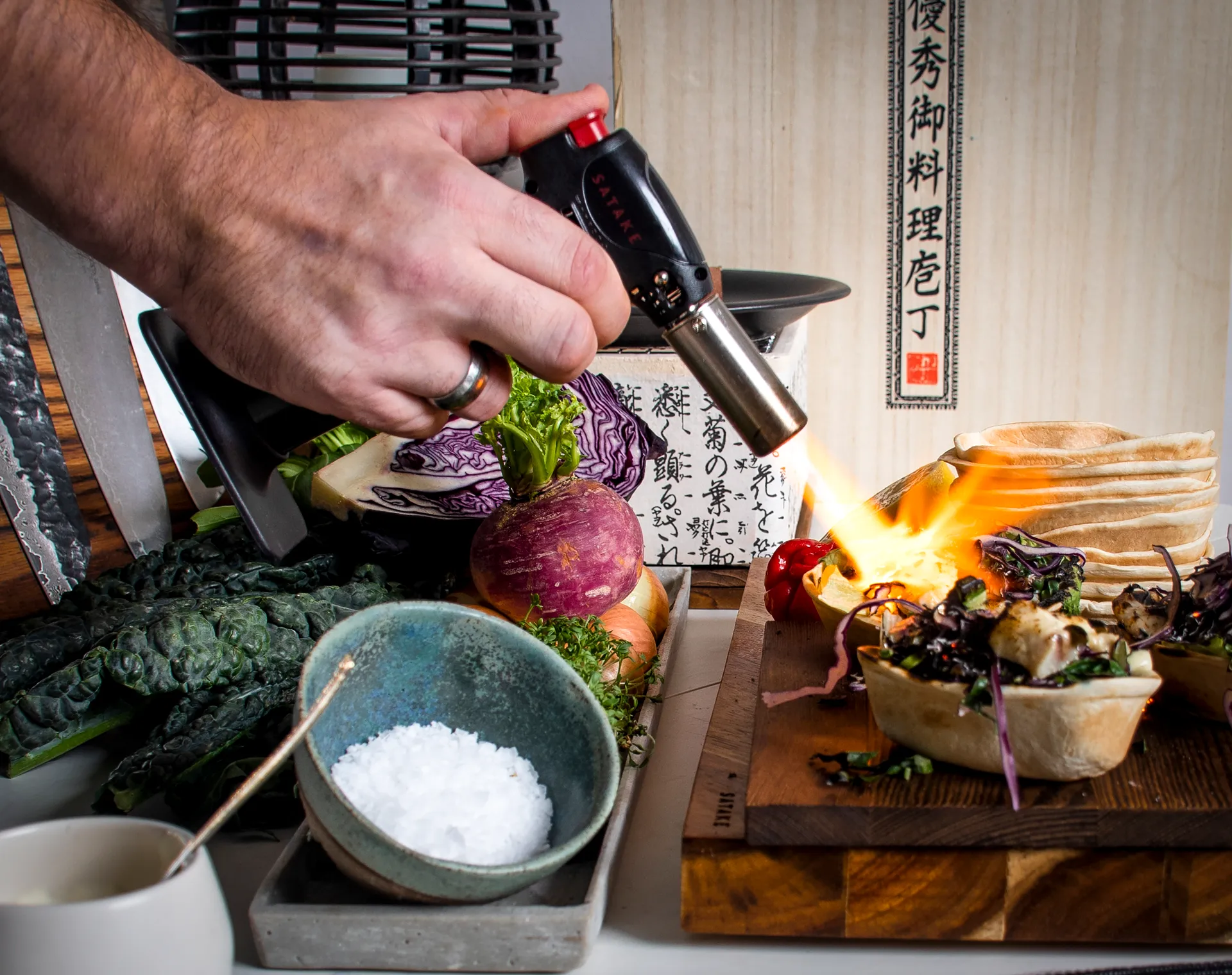 Satake Flame King Gasbrenner, Schwarz Satake