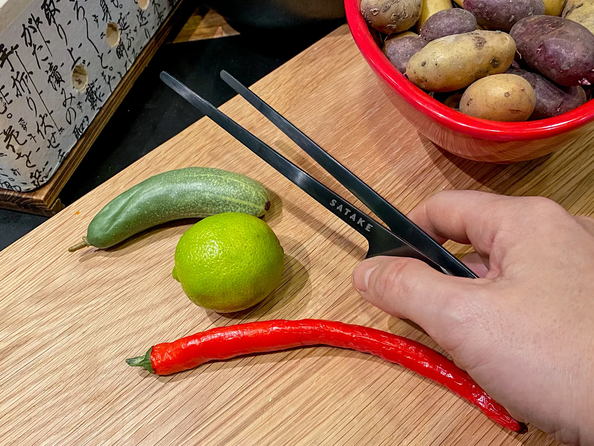 Satake Hibachi Küchenzange, Edelstahl Satake