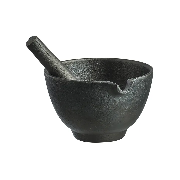 Satake Nabe Gusseisen Mörser - Schwarz - Satake