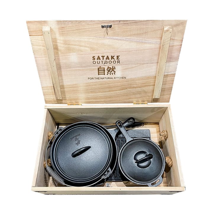 Satake Outdoorset 6 Teile, Schwarz Satake