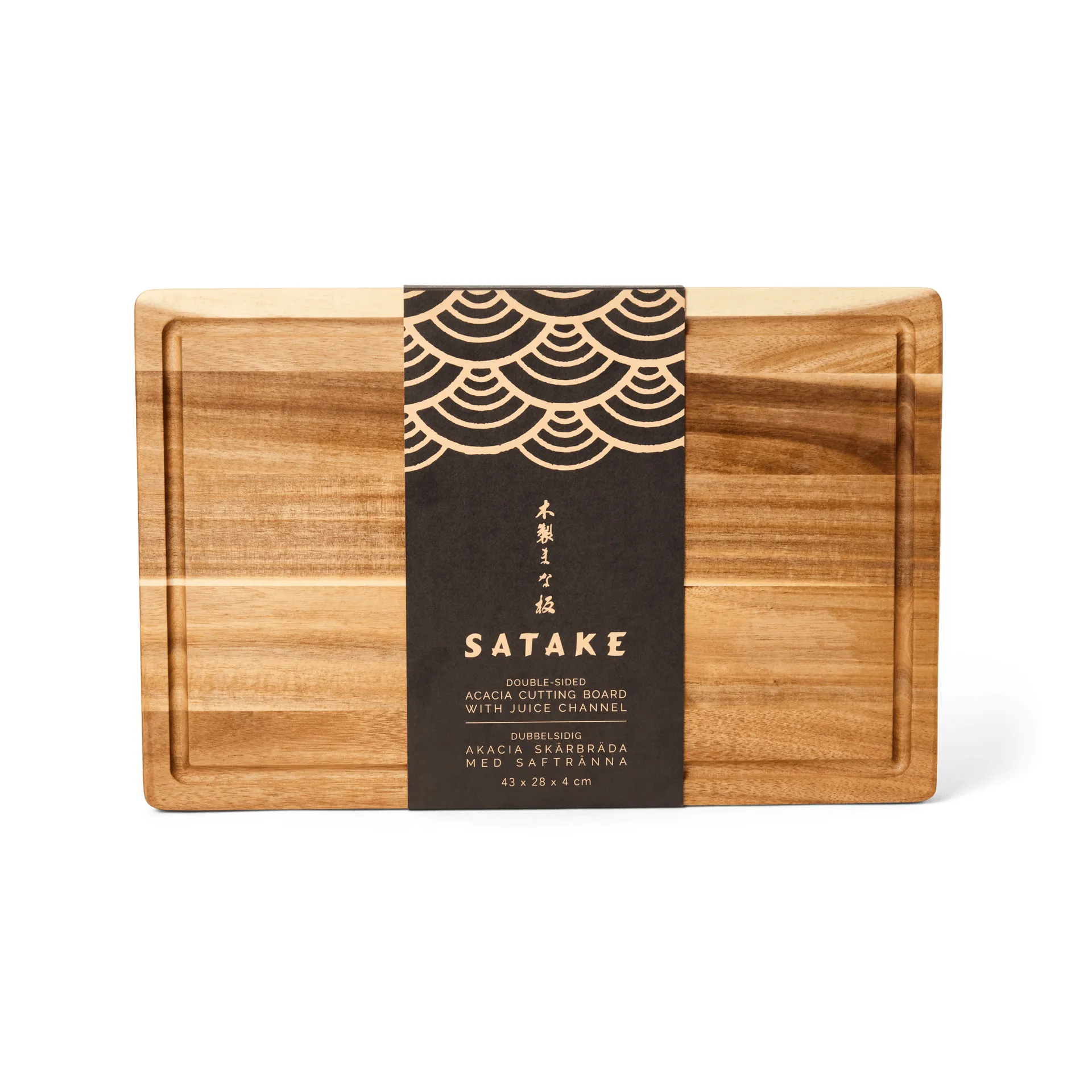 Satake Schneidebrett, Akazie, geölt, 43,2x27,9x3,8 cm Satake