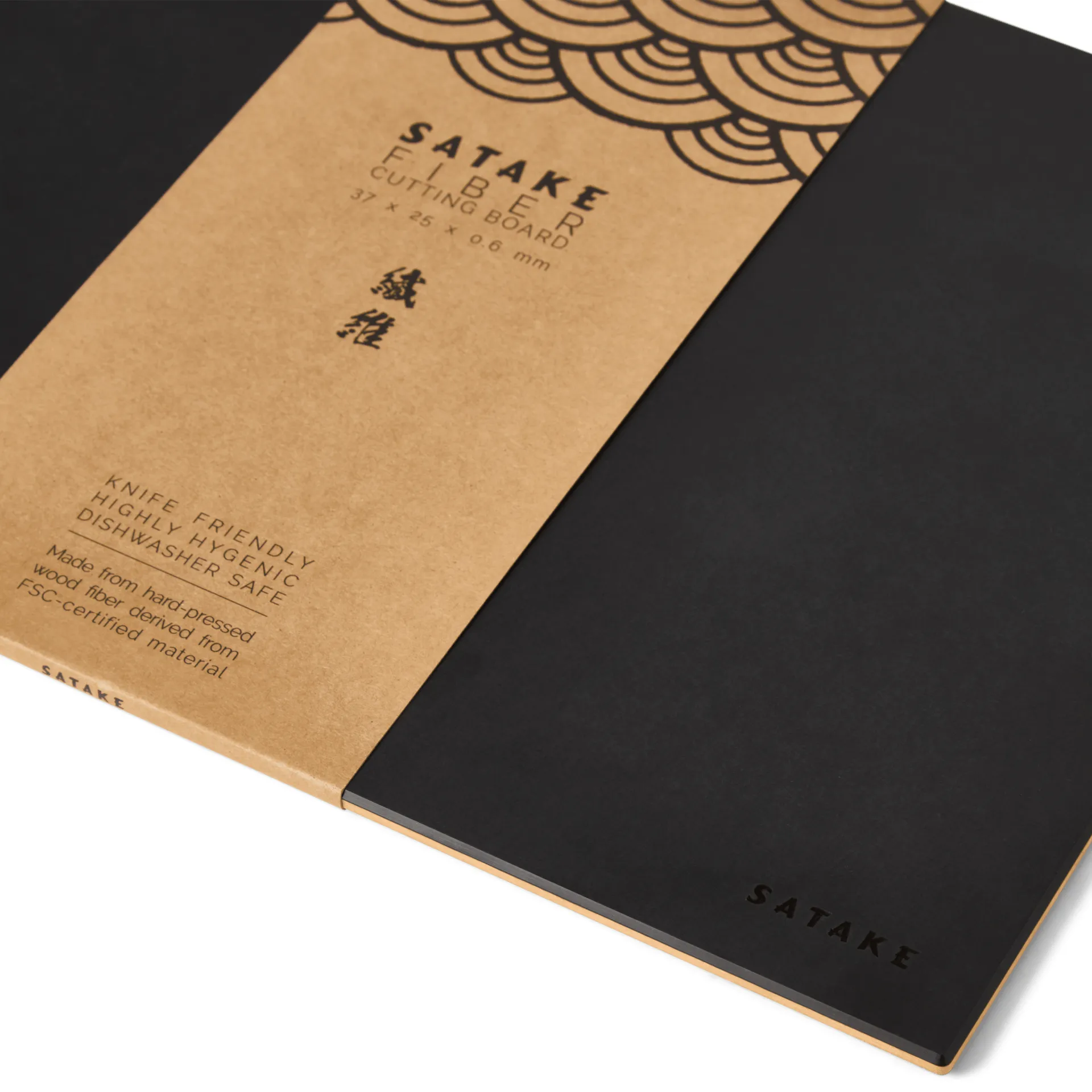 Satake Schneidebrett Holz und Papier, 37x25,5x0,6 cm Satake
