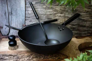 Satake Wok-Set Kohlenstoffstahl - 4 Teile - Satake