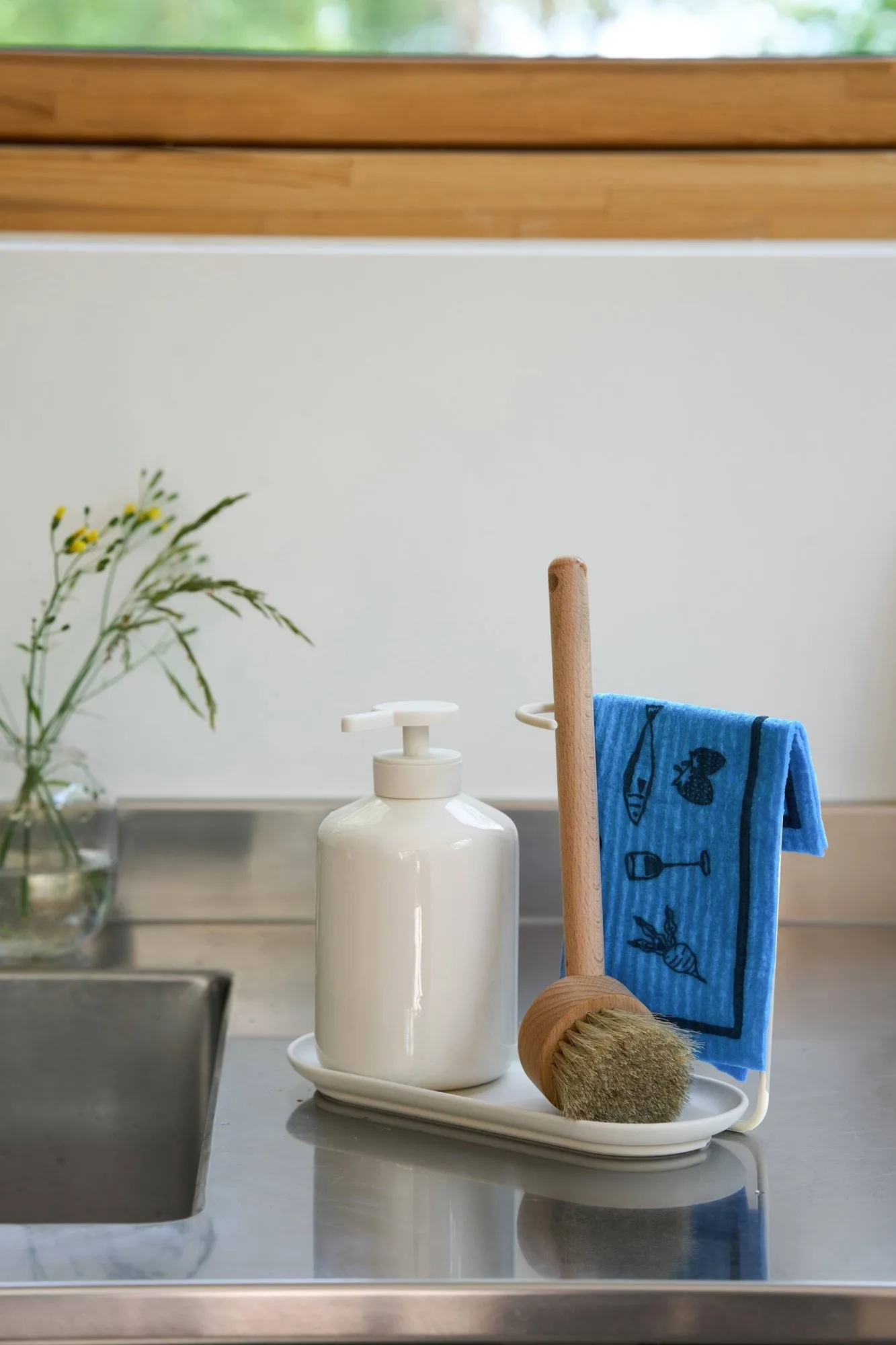 Daily Spültuch mit Muster, Blau, 3er-Pack Scandi Essentials