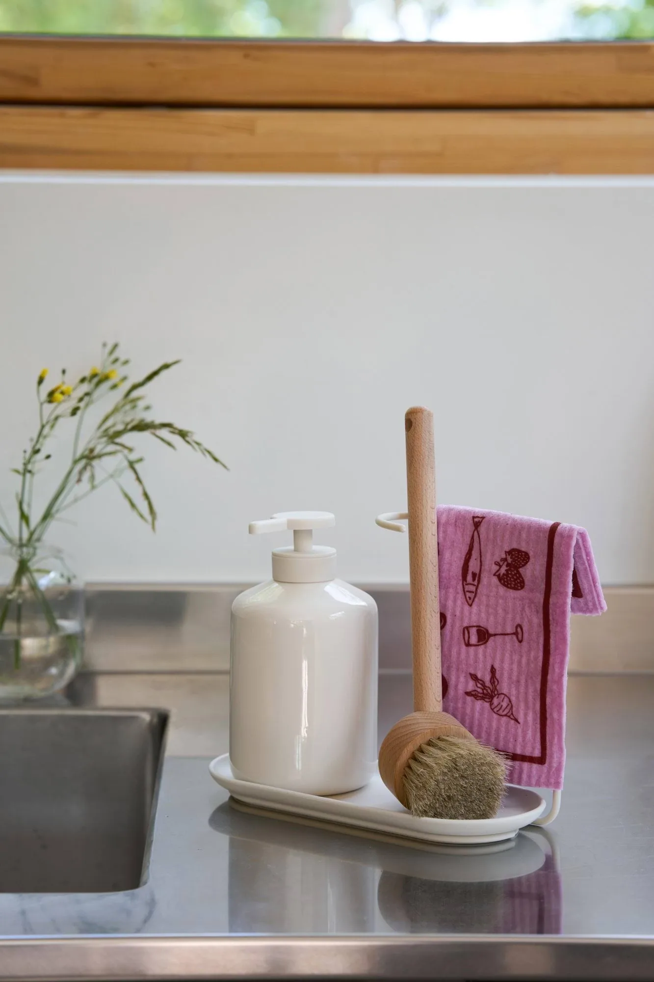 Daily Spültuch mit Muster, Rosa, 3er-Pack Scandi Essentials