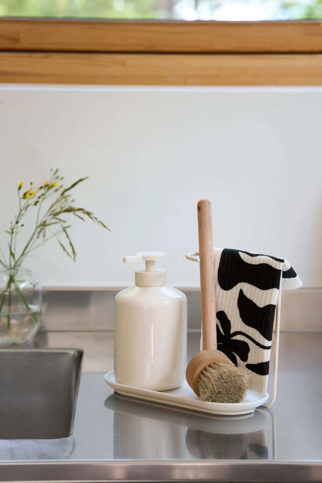 Daily Spültuch mit Muster, Weiß, 3er-Pack Scandi Essentials