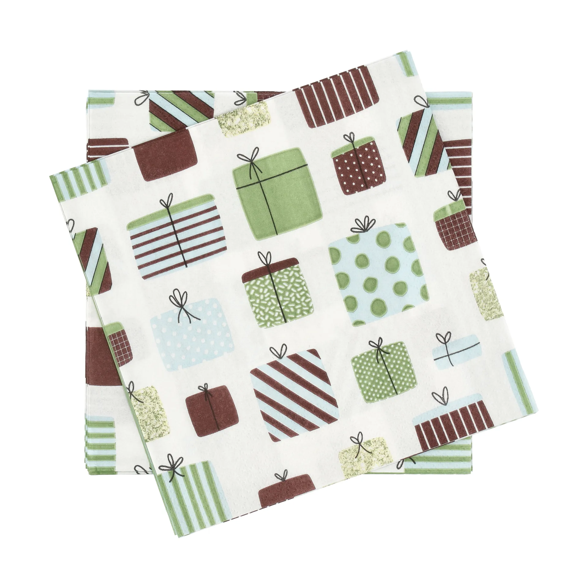 Geschenk-Papierserviette, Multi, 20er-Pack, 33x33 cm Scandi Essentials