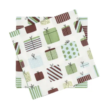 Geschenk-Papierserviette - Multi, 20er-Pack, 33x33 cm - Scandi Essentials
