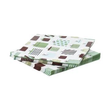 Geschenk-Papierserviette - Multi, 20er-Pack, 33x33 cm - Scandi Essentials