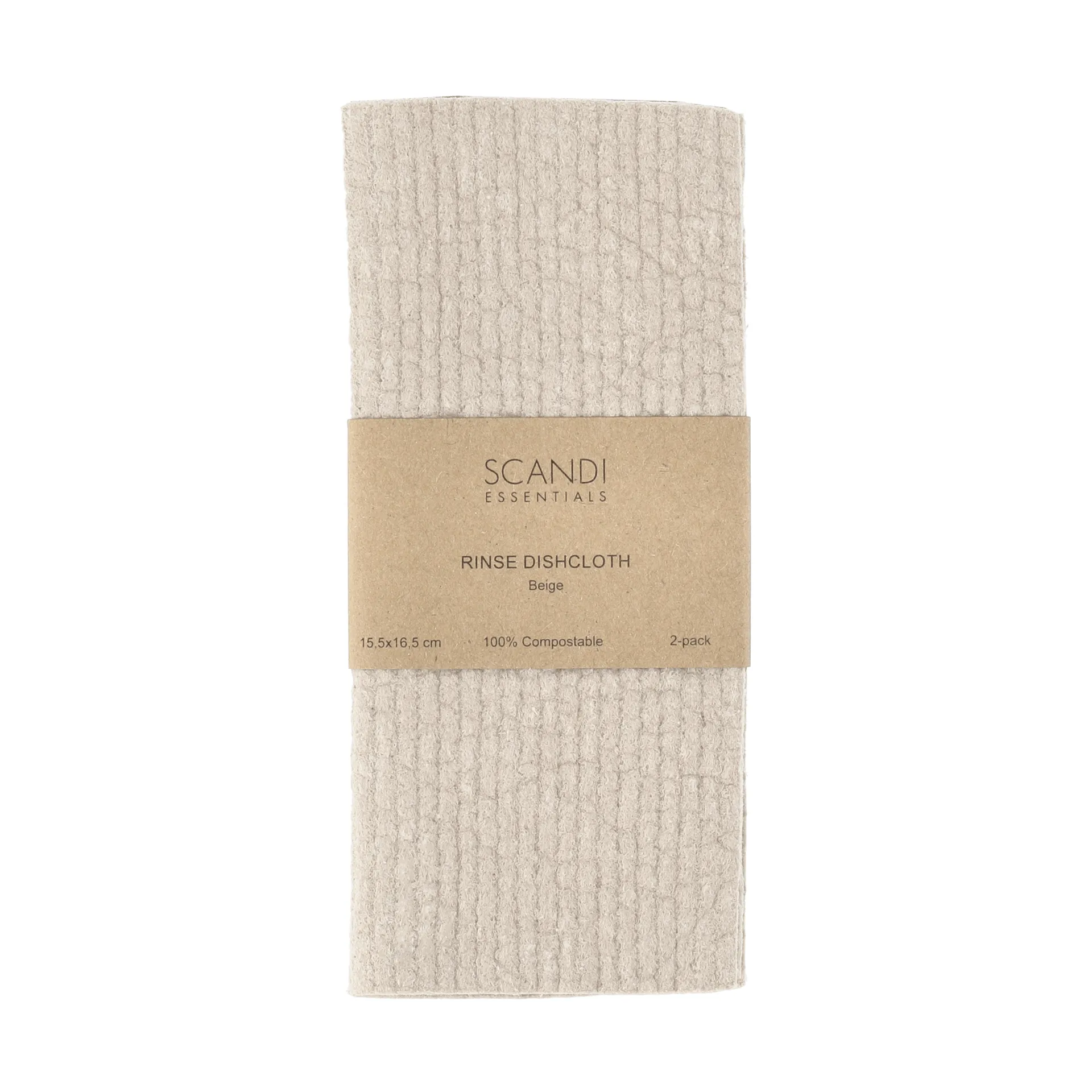 Rinse Spültuch, Beige, 2-teiliges Set Scandi Essentials