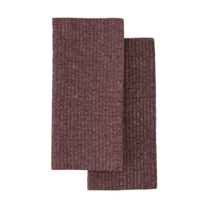 Rinse Spültuch - Burgunderrot, 2-teilig - Scandi Essentials