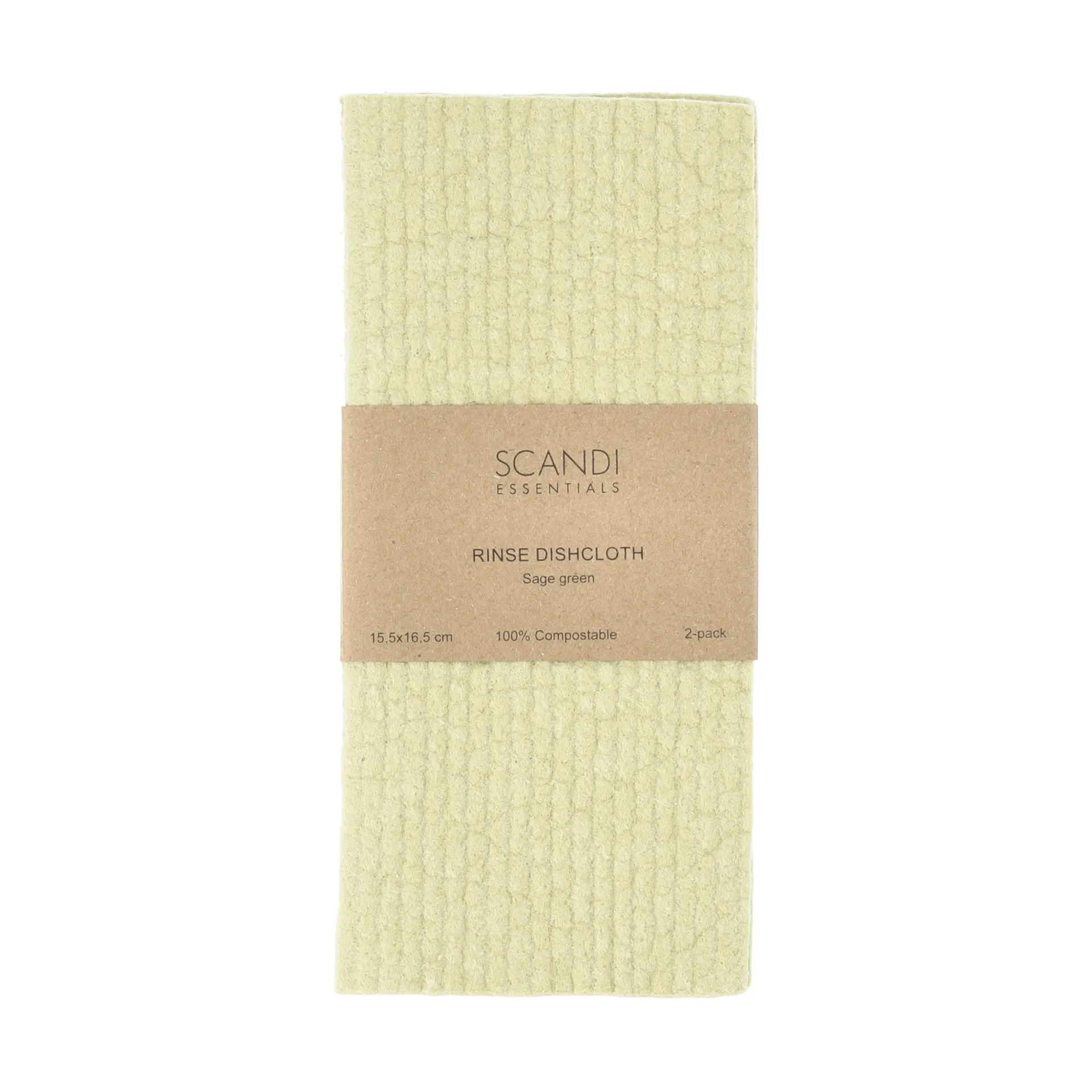 Rinse Spültuch, Salbeigrün, 2-teilig Scandi Essentials