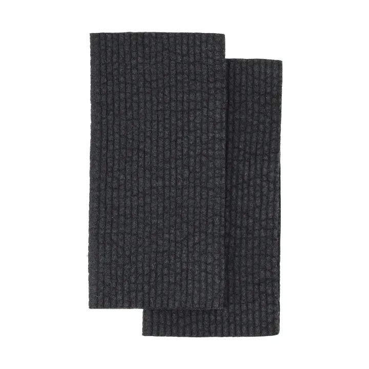 Rinse Spültuch - Schwarz, 2-teilig - Scandi Essentials