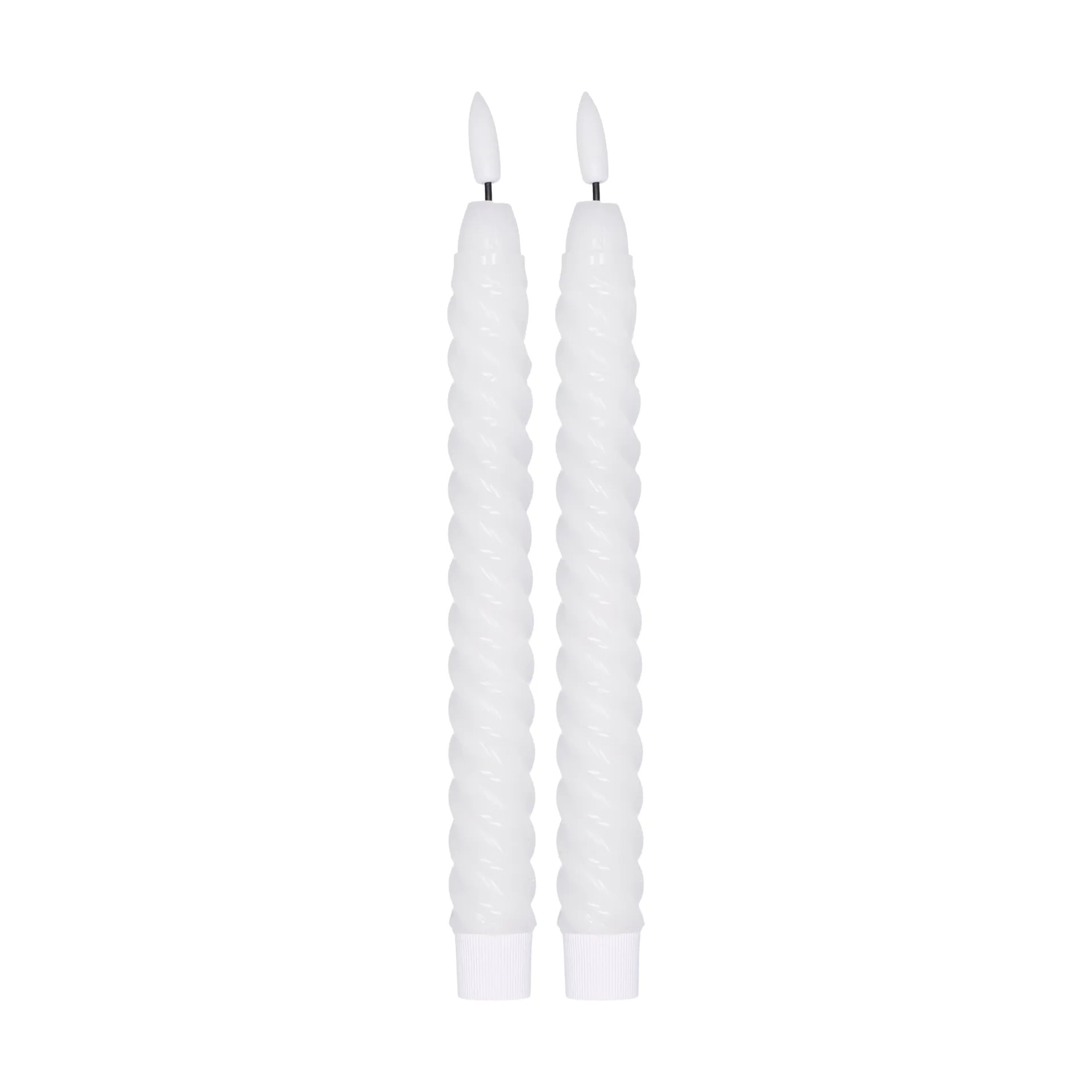 Twisted LED-Kerze 25cm 2er Pack, Weiß Scandi Essentials