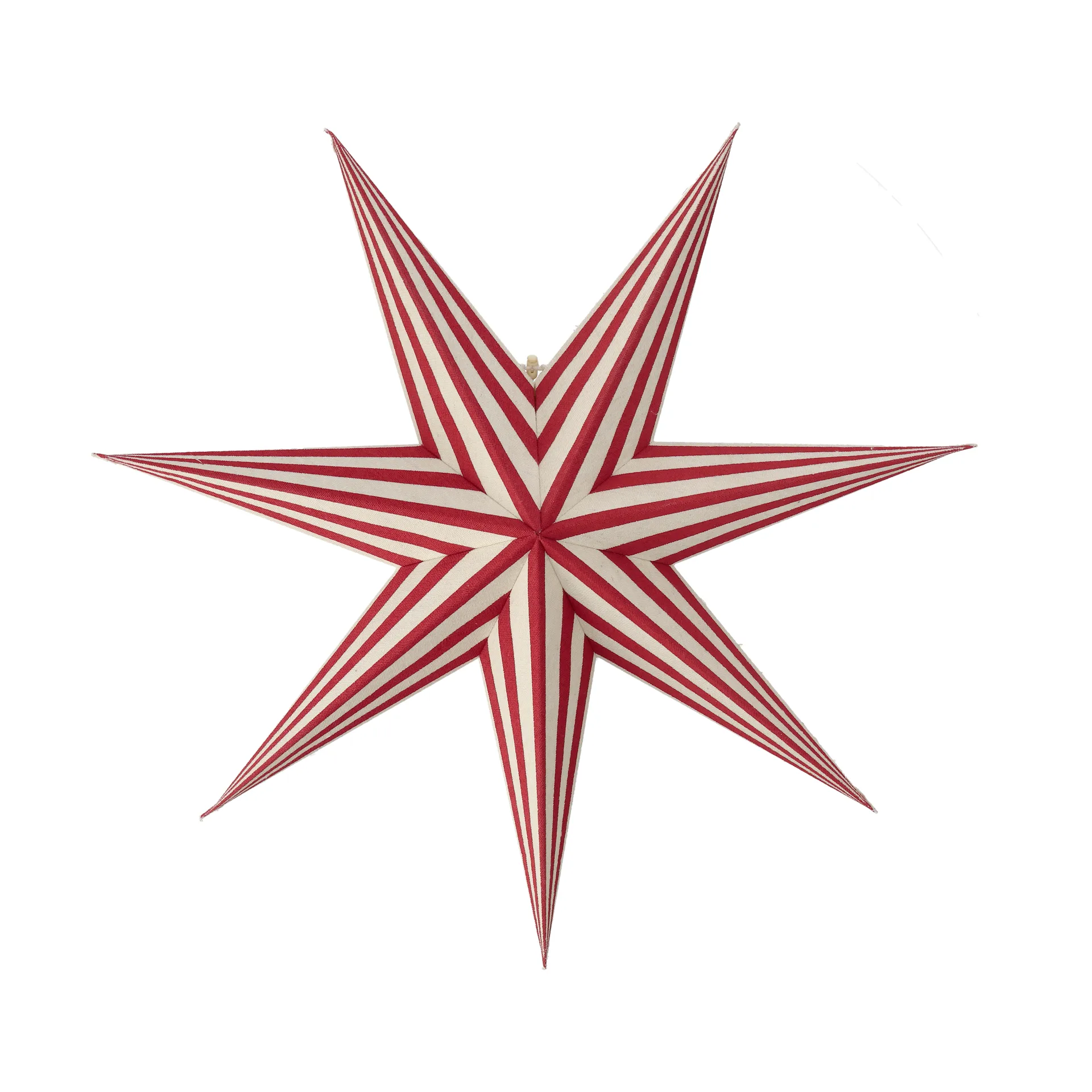 Bare Adventsstern weiß-rot gestreift, 60 cm Scandi Living