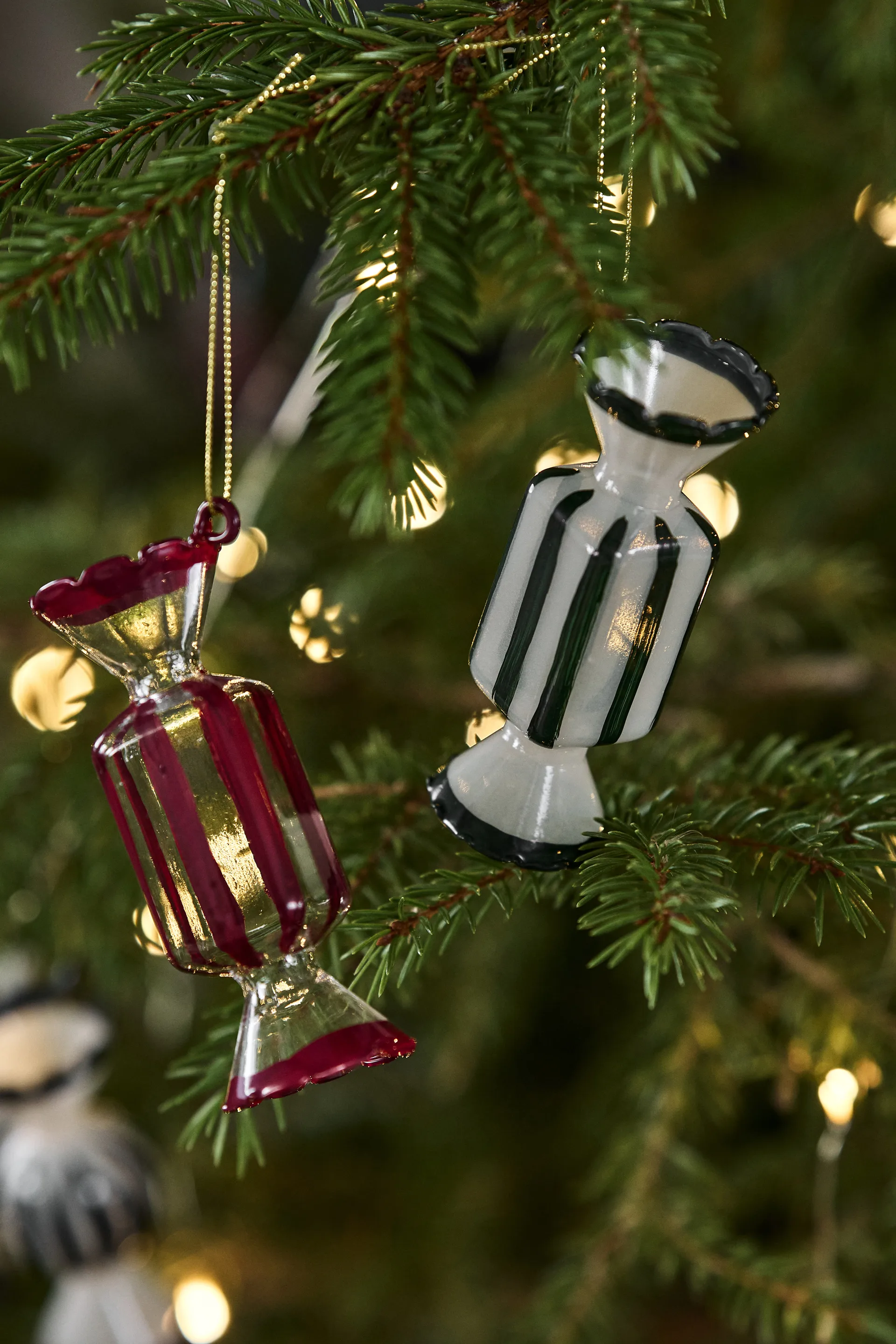 Bonbons Weihnachtskugel 6er-Pack, Grün Scandi Living