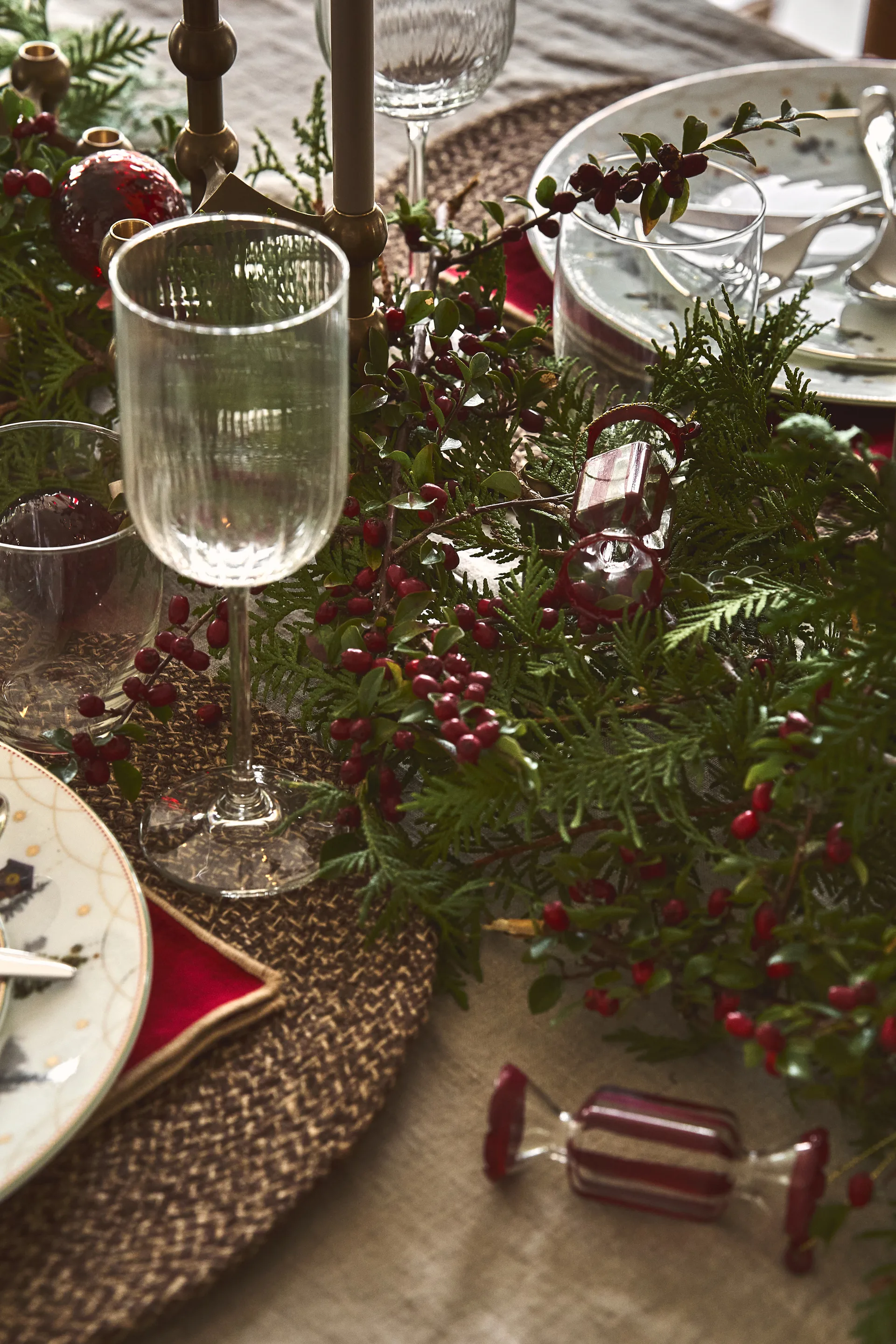 Bonbons Weihnachtskugel 6er-Pack, Rot Scandi Living