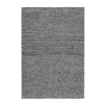 Braided Wollteppich dunkelgrau - 170x240 cm - Scandi Living