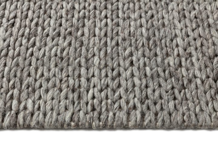 Braided Wollteppich naturgrau, 170x240 cm Scandi Living