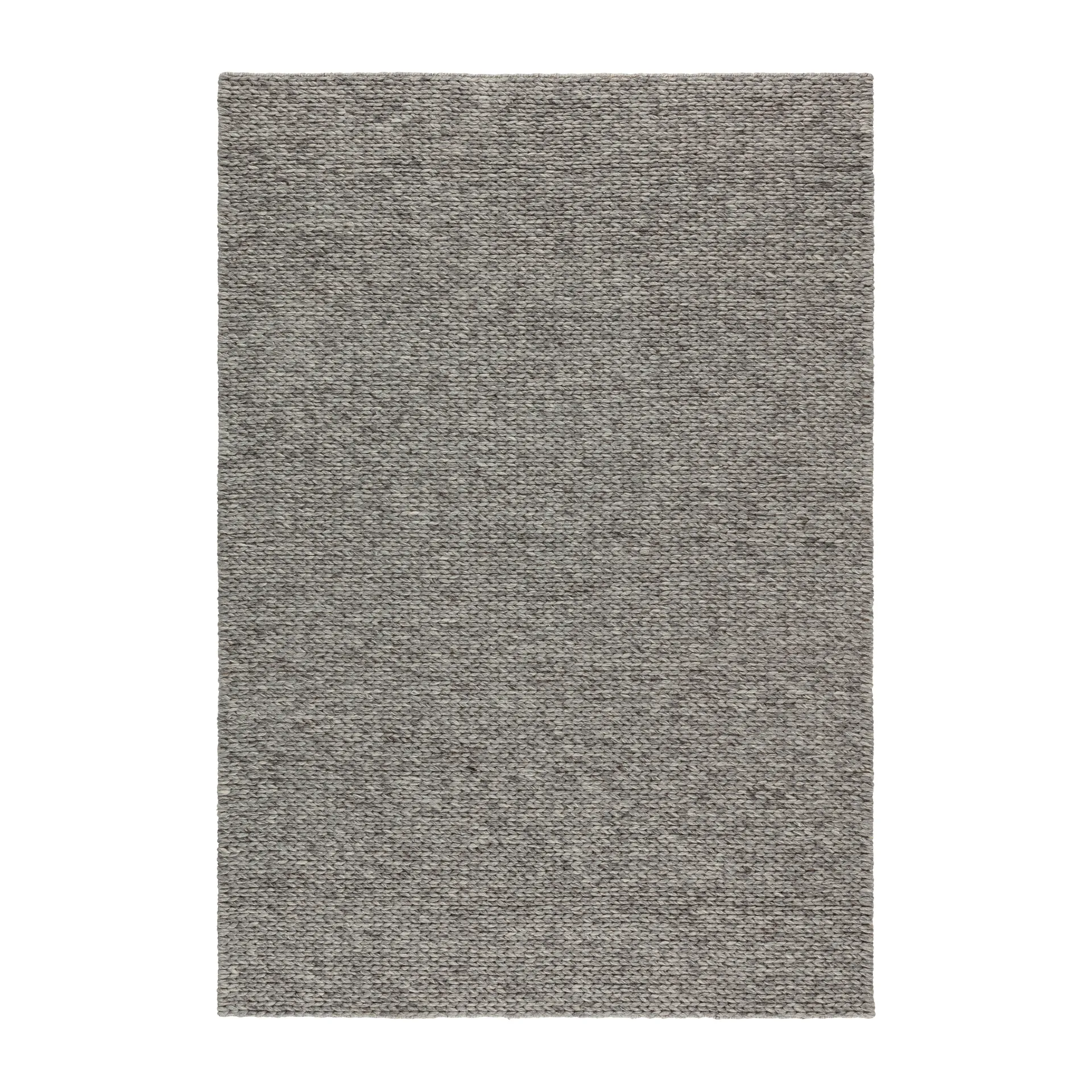 Braided Wollteppich naturgrau, 200x300 cm Scandi Living
