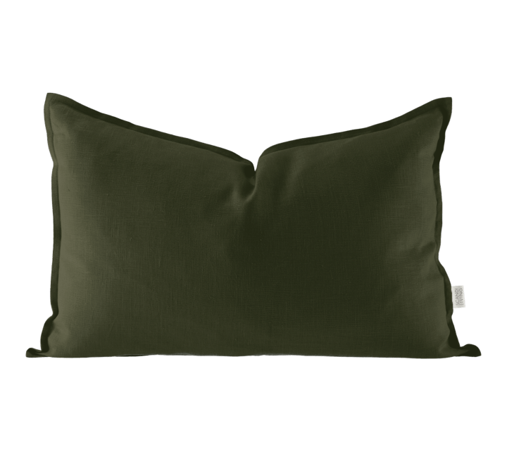 Calm Kissenbezug aus Leinen 40 x 60 cm, Forest Green Scandi Living