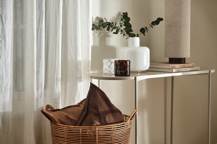 Calm Kissenbezug Leinen 50 x 50cm, Chocolate Brown Scandi Living