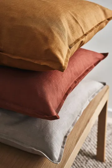 Calm Kissenbezug Leinen 50 x 50cm - Mustard - Scandi Living