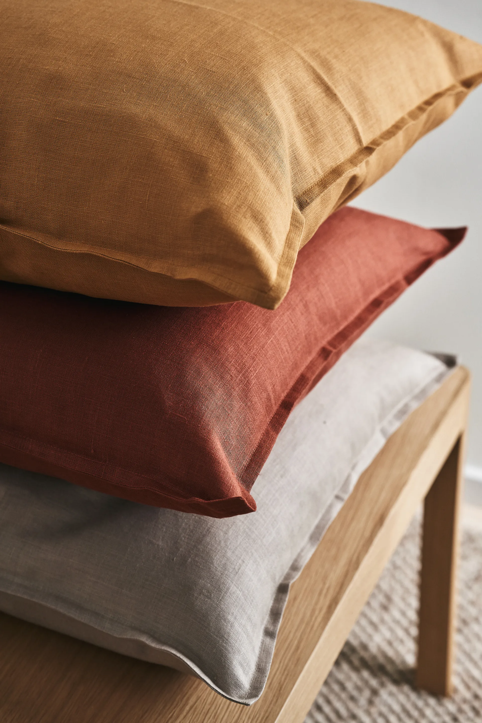 Calm Kissenbezug Leinen 50 x 50cm, Rust Scandi Living