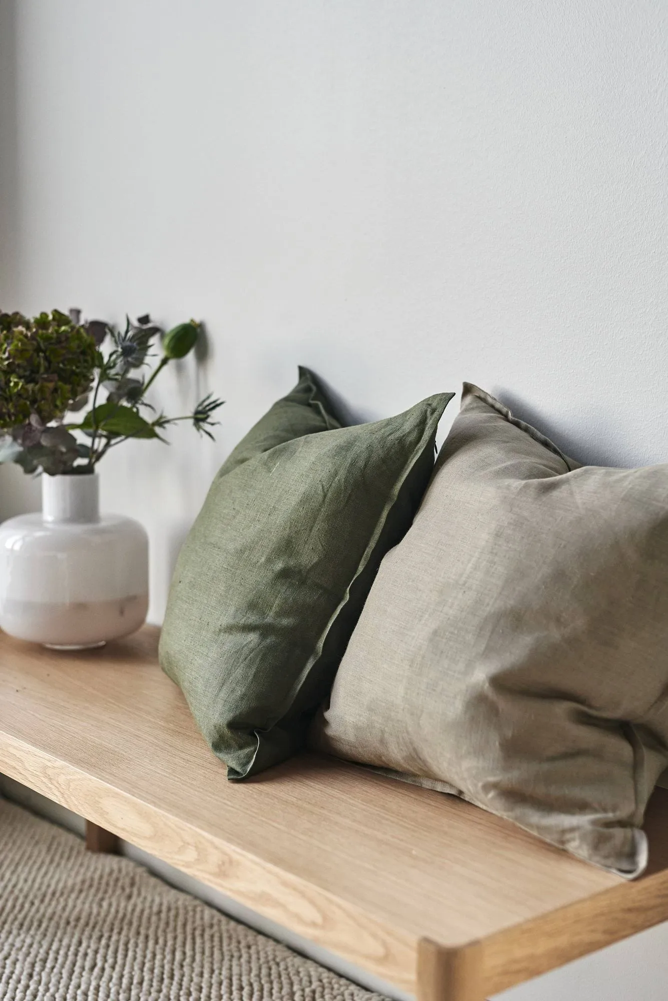Calm Kissenbezug Leinen 50 x 50cm, Sand Scandi Living