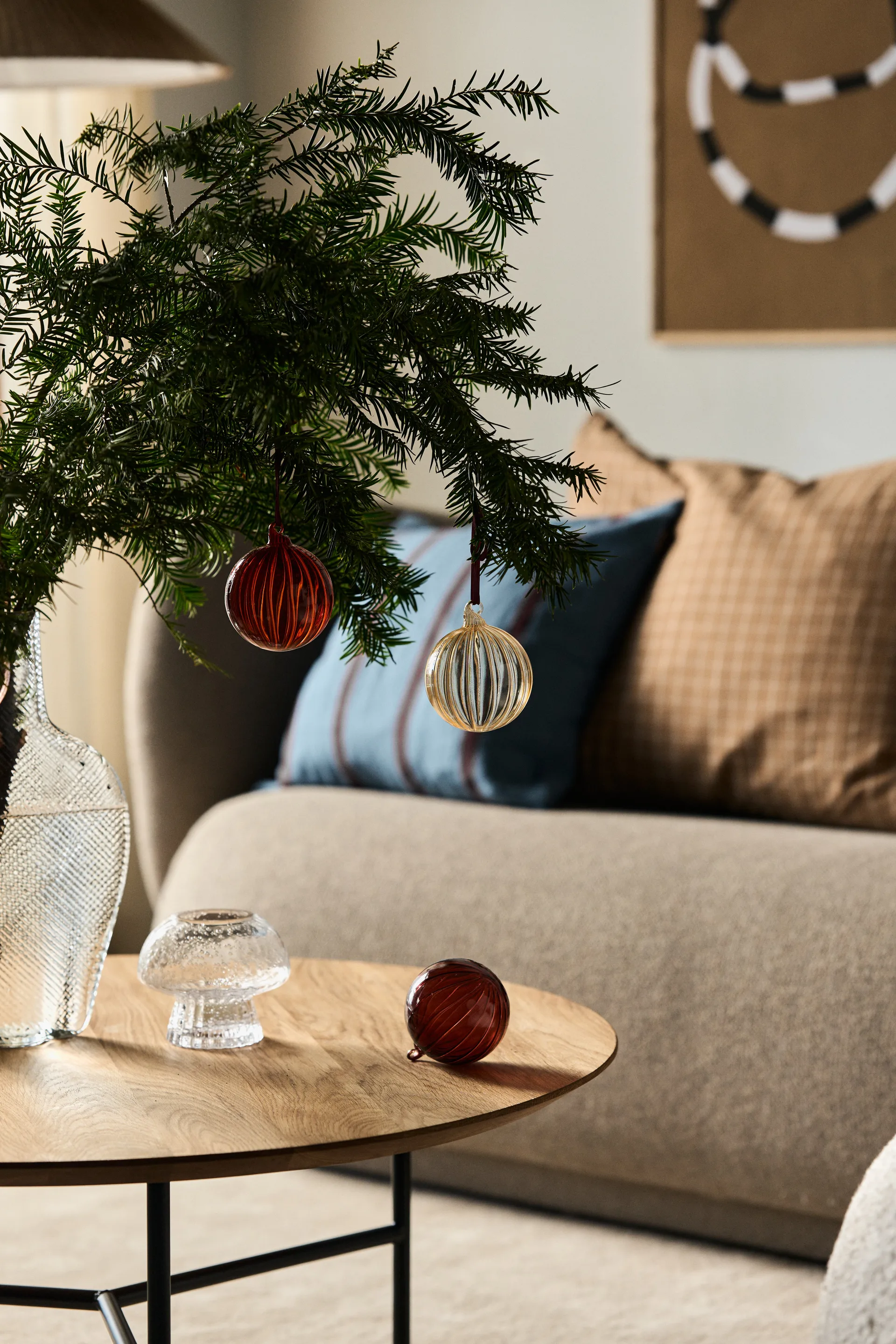 Clarity Weihnachtskugel Ø8cm 6er Pack, Rot  Scandi Living