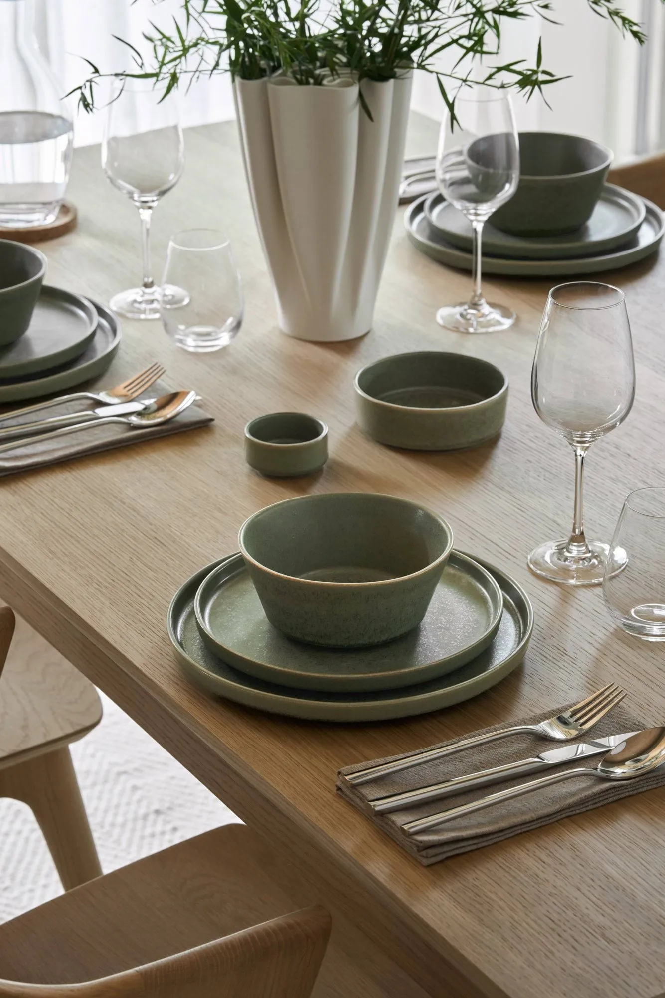 Clay Teller, Grün, Ø20 cm Scandi Living