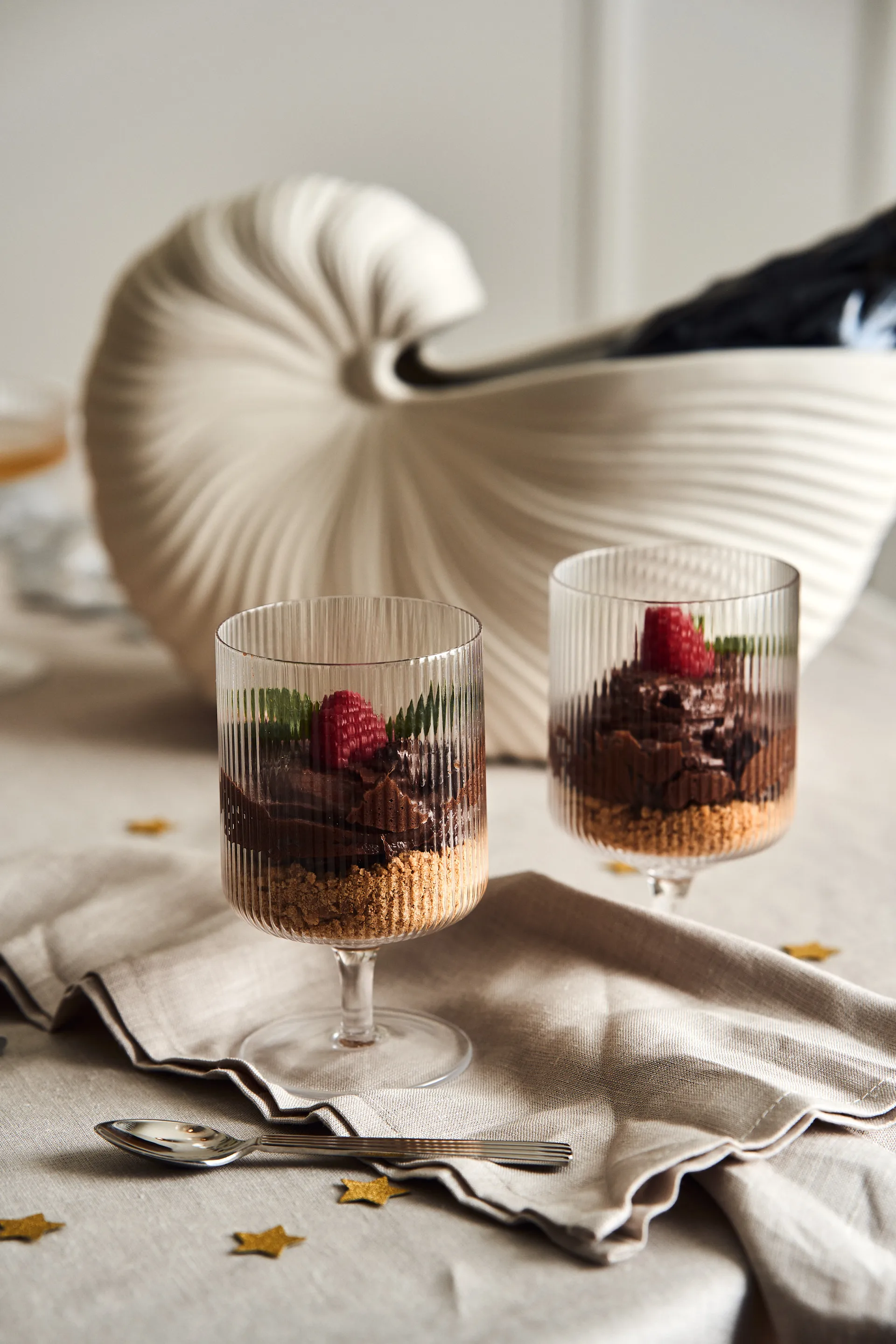 Clean Geschirrtuch 47 x 70cm 2er Pack, Greige Scandi Living