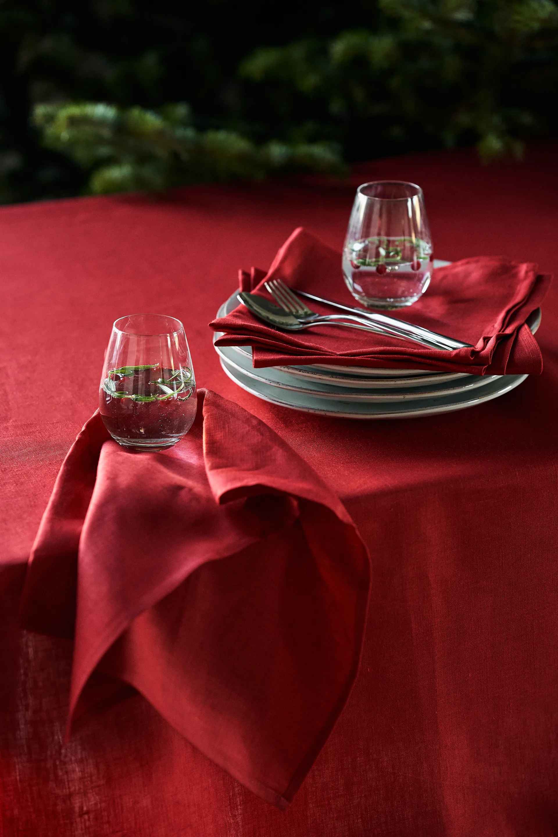 Clean Geschirrtuch 47x70cm 2er Pack, Red Scandi Living