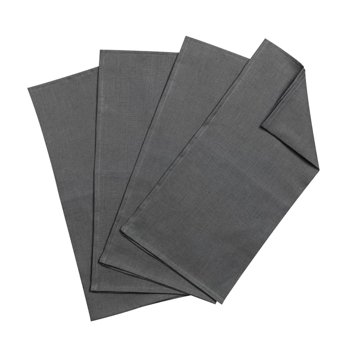 Clean Servietten 45  x  45cm 4er Pack, Charcoal Scandi Living