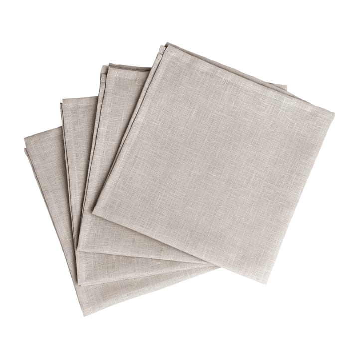 Clean Servietten 45  x  45cm 4er Pack, Greige Scandi Living