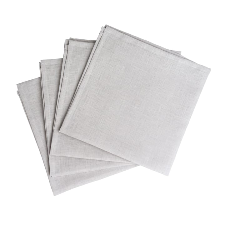 Clean Servietten 45  x  45cm 4er Pack - Icy grey - Scandi Living